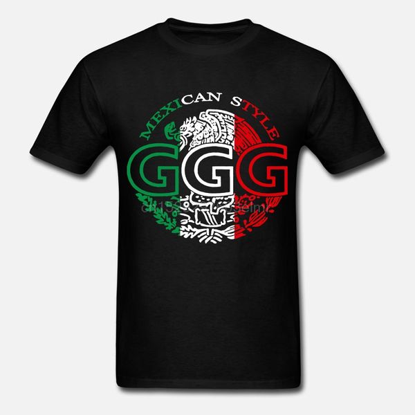 

ggg mexican style t-shirt golovkin mens boxing top