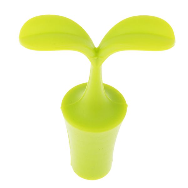 

bean sprout shape silicone wine and beverage bottle sers