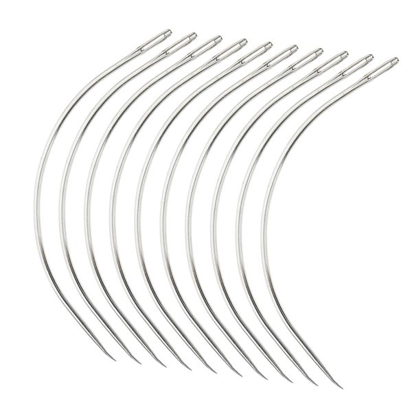 

24 pieces c shape hair extension supplies weaving weft pulling hook needles