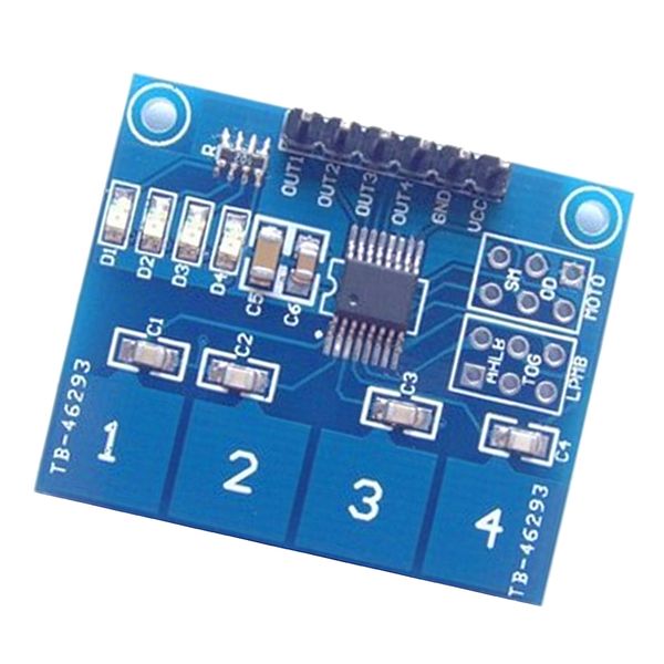 

ttp224 capacitive touch switch sensor module 2.4v-5.5v for 4 button