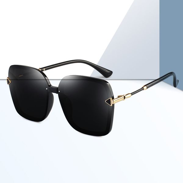 

sunglasses brand polarized ovesized fashion square ringstone resin material lenses 6332 uv400 protection eyewear, White;black
