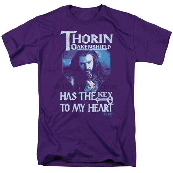 

hobbit an unexpected journey thorin has the key to my heart t-shirt s-3xl