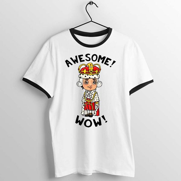 

черная отделка тенниска hamilton king george wow удивительный произведение printed tee