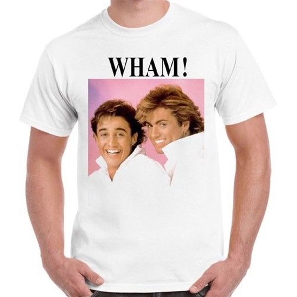 

wham джордж майкл плакат урожай ретро тенниска 921 ьотте плюс размер tee shirt