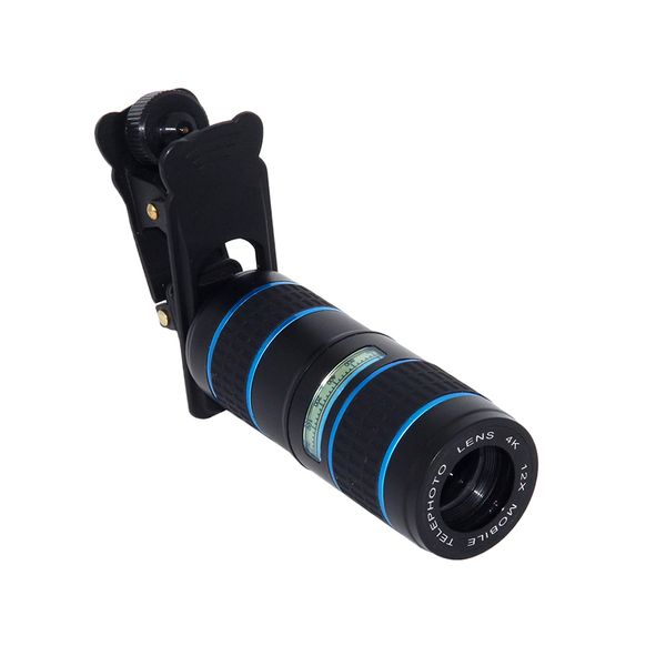 

12x clip-on cell phone lens universal zoom telescope camera telep lens