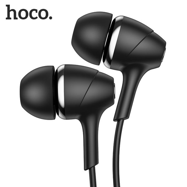 

hoco m76 in ear earphone earbud control wired earphones headset with mic for 6 huawei 3.5mm wire earphone