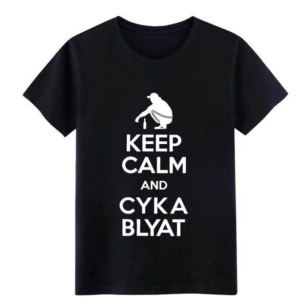 

keep calm cyka blyat boris gopnik slav go cod gift t shirt new 2019 fashion men summer o neck cotton custom printed t shirts