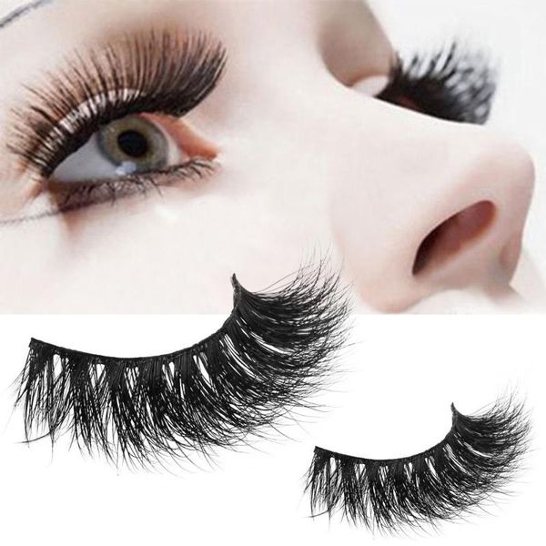 

false eyelashes women's fashion 1 pair crisscross 3d long thick natural fake eye lashes cÃ­lios postios al50