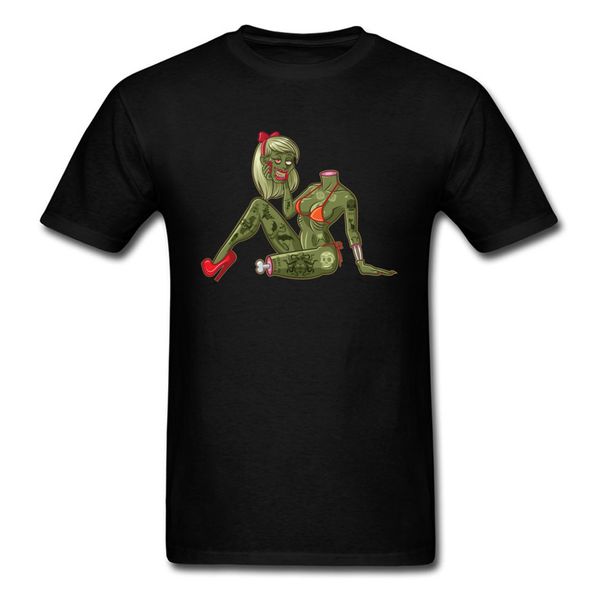 

horror zombie film t-shirt im dead not ugly men's pure cotton o neck famous brand t shirt zombie tshirt