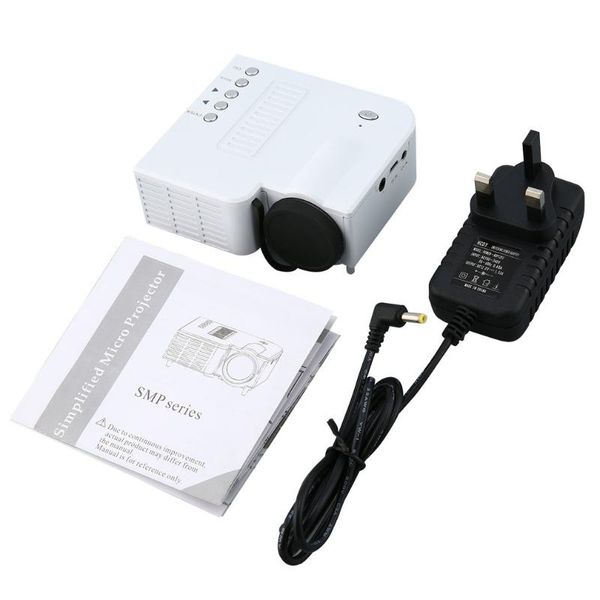 

uc28b mini portable led projector 1080p family cinema home theater usb tf card input mini beamer