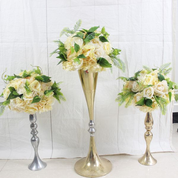 

spr 30cm wedding table center flower ball wedding road lead artificial flore centerpiece backdrop flower decoration