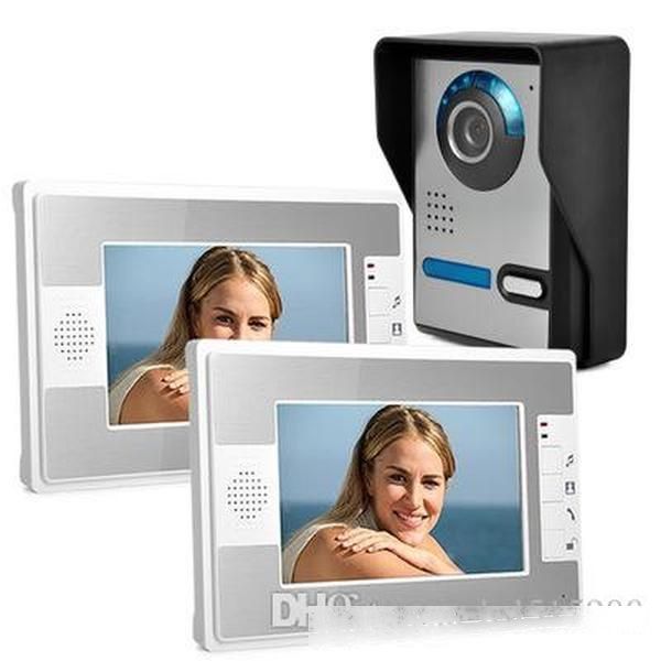

7 inch practical color video intercom doorbell home villa type video intercom building intercom system with monitoring
