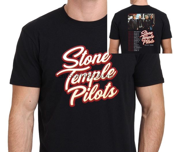 

stone temple pilot tour 2019 with dates men black t-shirt size s-xxl