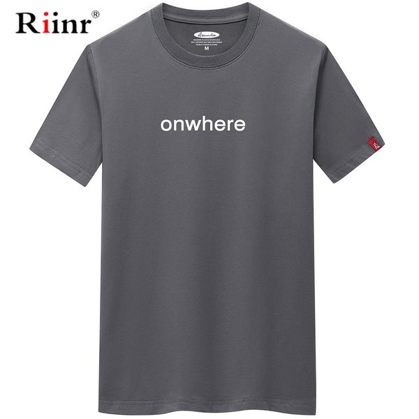 

riinr men's t-shirt letter streetwear summer 2020 cotton t shirt hip hop fashion man tee shirt for men large size s-6xl