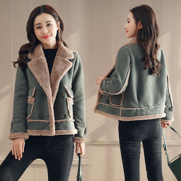 

women's fur & faux kmetram winter jacket women coat female thicken parka clothes 2021 korean bomber jackets manteau femme my4333, Black