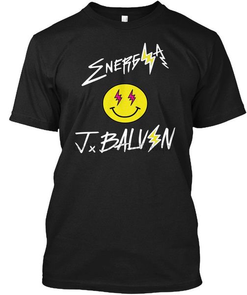 

tee shirt design short sleeve j balvin energia reggaeton broadcloth crew neck t shirt for men