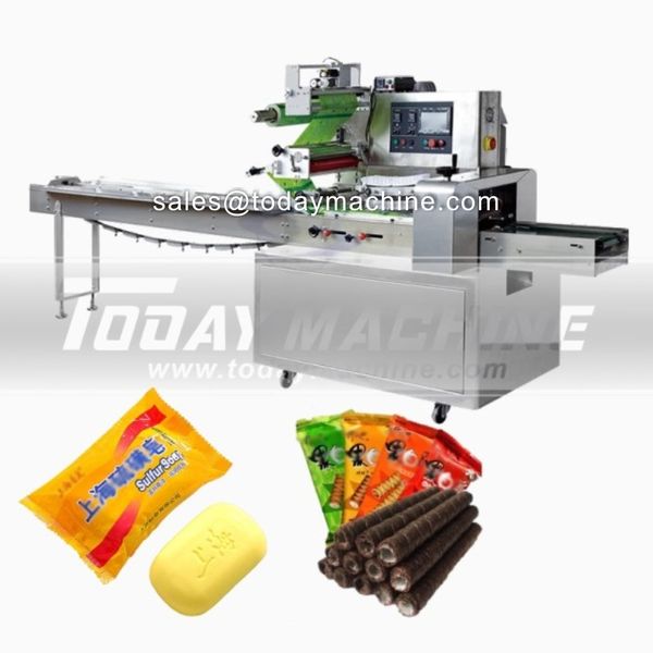 

automatic candy flow packing machine small candy bar horizontal packaging machine