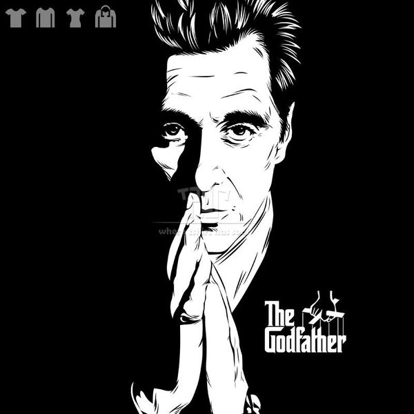 

2019 new casual cool tee shirt godfather michael corleone figure men 100% t-shirt t-shirt