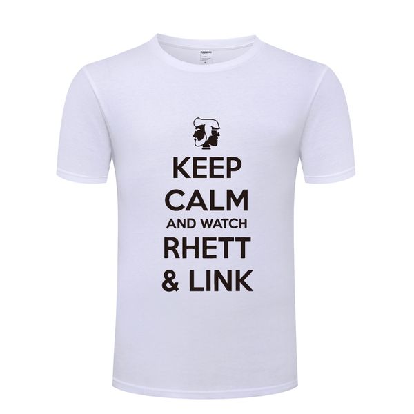 

keep calm and watch rhett link novelty mens men t shirt tshirt 2018 new short sleeve o neck cotton casual t-shirt tee