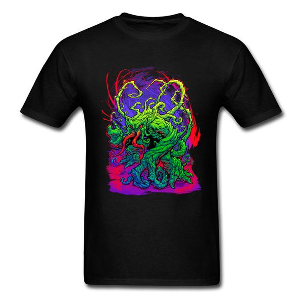 

2018 new fashion pure cotton crazy t shirt cthulhu 100% cotton sweatshirts funny design fashion tee shirt casual