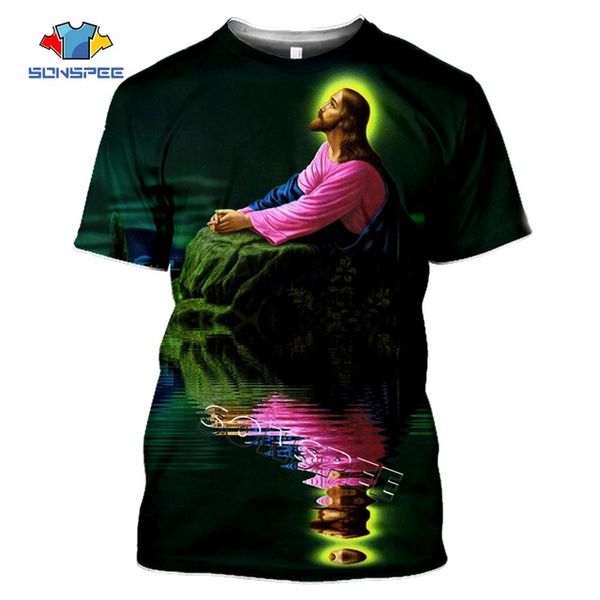

summer homme clothing god cartoon men religion christ jesus 3d print shirts anime comics graphic men clothing