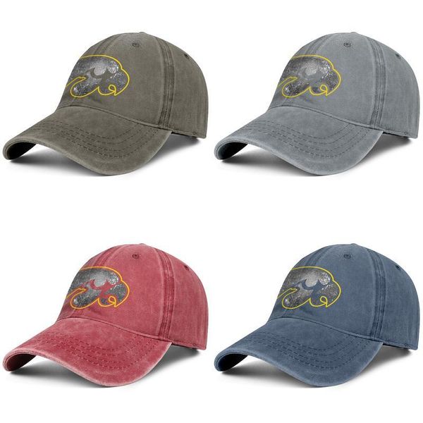 

мужчины женщины айова футбол старый логотип печати мода denim бейсболка прохладный омывается папа hat регулируемый vintage болл effect flag, Blue;gray