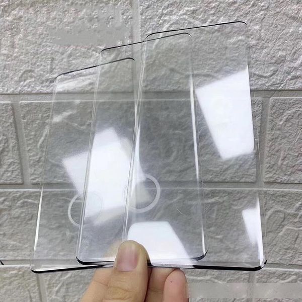 

for samsung galaxy s20 s20 plus s20 ultra 9h hardness edge curved work finger print screen protector tempered glass retail packaging