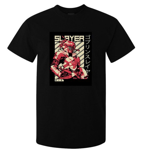 

goblin slayer anime manga art men's t shirt black fitness tee shirt