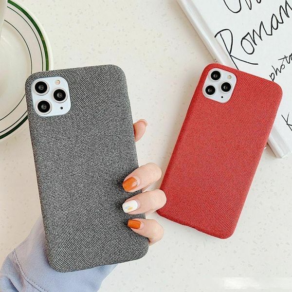 

canvas phone case for iphone 11 pro xr xs max 6 6s 7 8 plus x cover shell