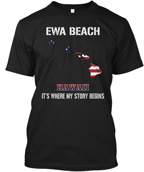 

men t shirt ewa beach hi - story begins women tshirt