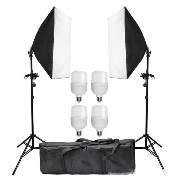 

zuochen 100w led continuous lighting softbox pgraphy studio soft box light stand kit for facebook intergram youtube live