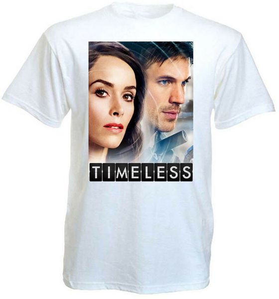 

timeless телесериал v2 t-shirt white плакат фильма все размеры s 3xl классический уникальный tee shirt