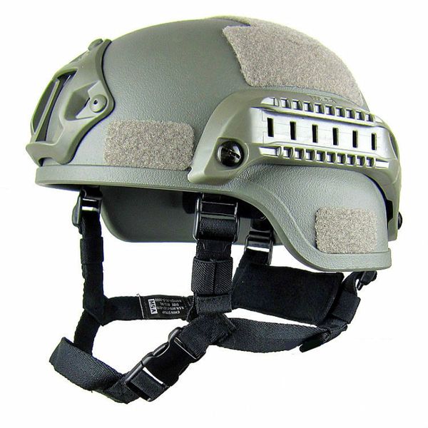 

tactical fast helmet for outdoor sports adjustable abs helmet with side rails hot