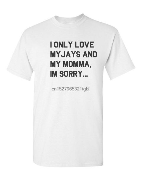 

i only love my jays men t-shirt sneaker tee match retros new - white