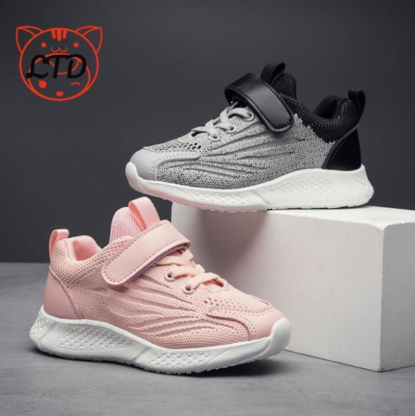 

new autumn kids shoes breathable boys 2020 girls sport shoes children casual sneakers baby running mesh canvas, Black