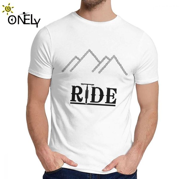 

crewneck ride bike bicycle chain mountains biking mtb t-shirt 2019 new men soft tee s-6xl