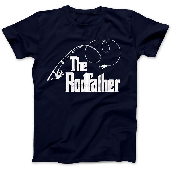 

the rodfather fishing parody gift funny t-shirt 100% premium cotton fisherman cool casual pride t shirt men fashion