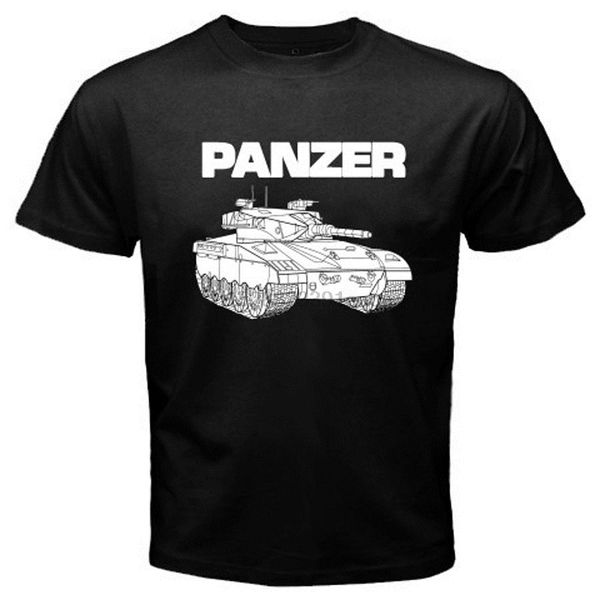 

new brand 100% cotton for man shirts panzer tank division german army slim fit t shirts print tee men short sleeve clothing