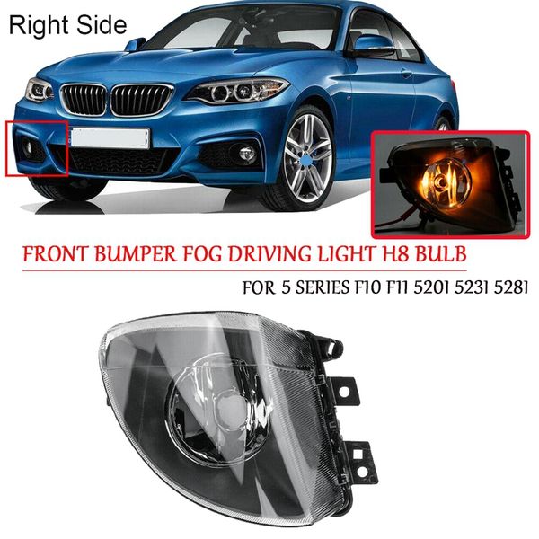 

car right bumper clear lens fog light lamp for- 5 series f10 f11 520i 523i 528i 535i 550i 63177216886