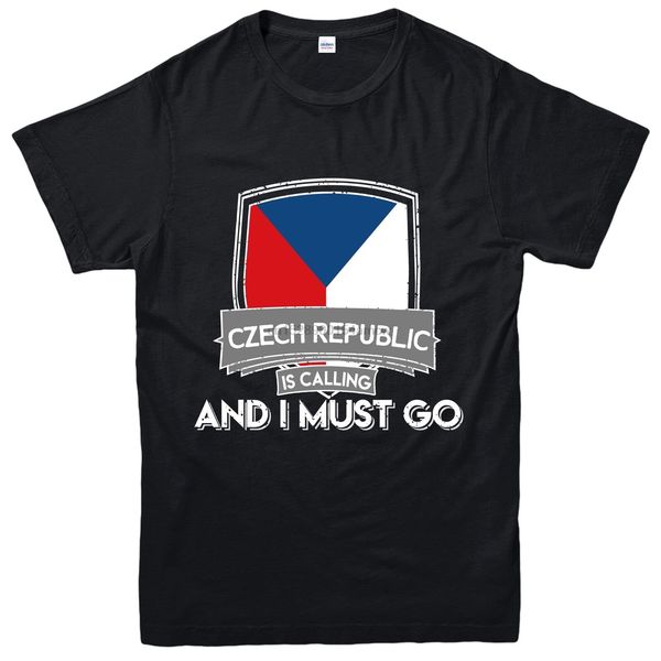 

czech republic patriotic t-shirt country is calling &amp i must go tee top