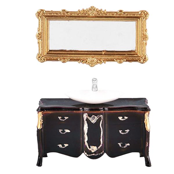 

1/25 lavabo model furniture sand table model train indoor scenery accessory