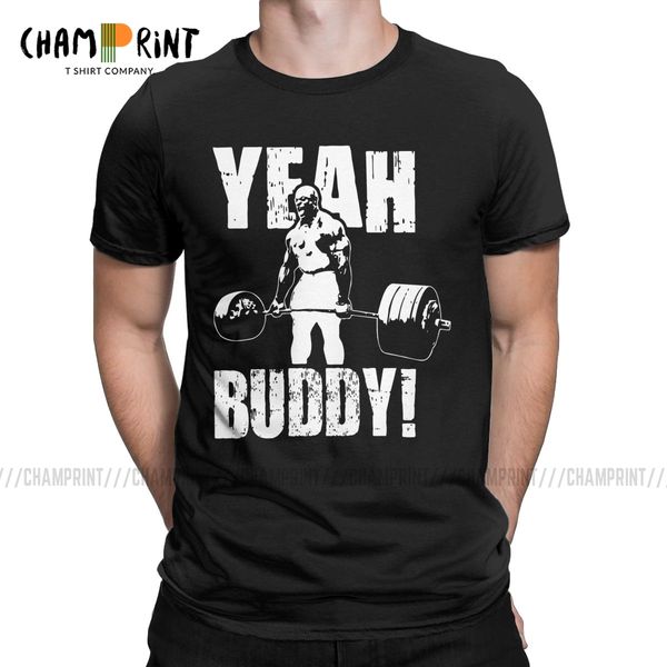 

да buddy ронни колеман футболки мужские развлечения футболки gym fit фитнес бодибилдинг тройники с коротким рукавом одежда день подарков