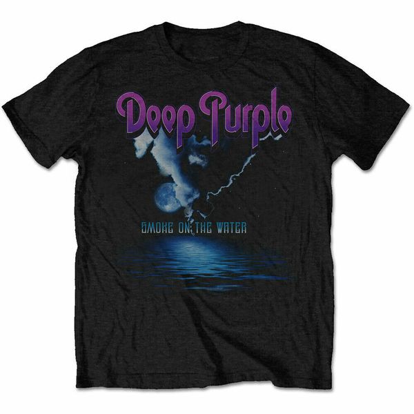 

deep purple smoke on the water mens t shirt official licensed merch