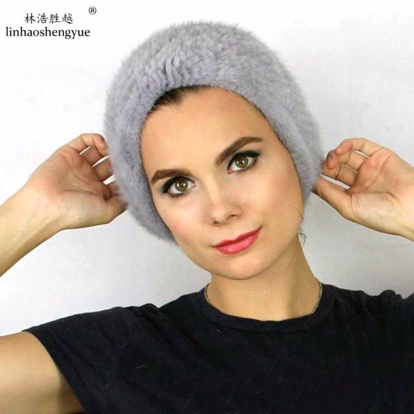 

linhaoshengyue 2020 зима теплая модниц головной убор шапка шапка 100%, Blue;gray