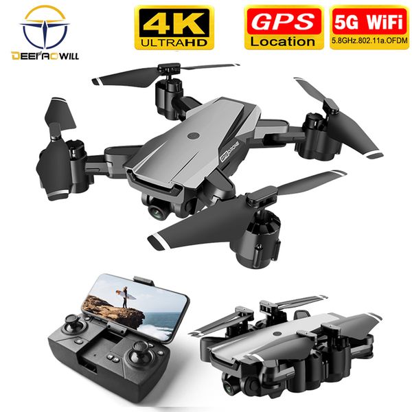 

h3 gps rc drone 1080p/4k hd camera quadcopter wifi fpv with 50 times zoom foldable helicopter professional drones optical flow