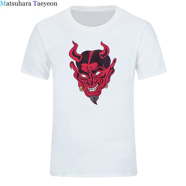 

new fashion 2020 summer cotton t-shirt print devil shirt short sleeves t shirt men harajuku shirt tshirt devil head clothing top