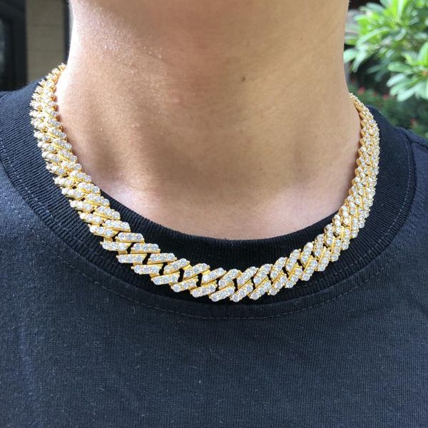 

10mm iced out cuban link chain for women, Silver
