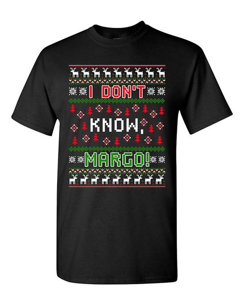 

новый я donknow margo отпуск уродливый рождественский подарок забавный t-shirt tee