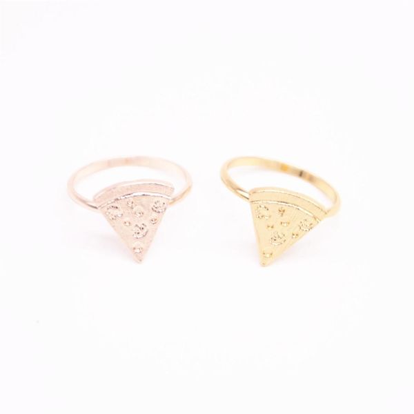 

fashion latest elements multicolor ring food shape rings for girls pizza rings wholesale mix, Silver