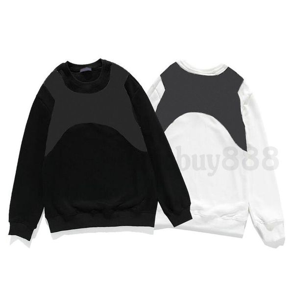 

new autumn designer clothing luxury mens sockpuppet vest print hoodies pullover letter print sweatshirt hoody casual hoodie pullover coat, Black